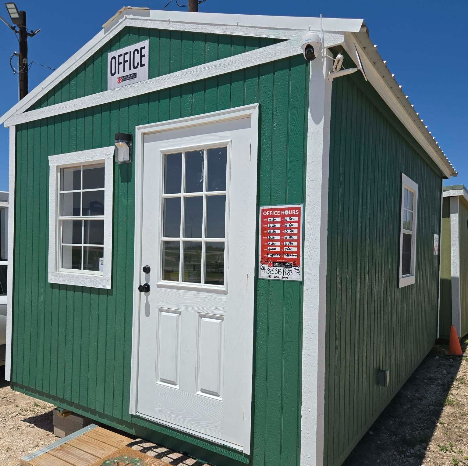 green portable building office building